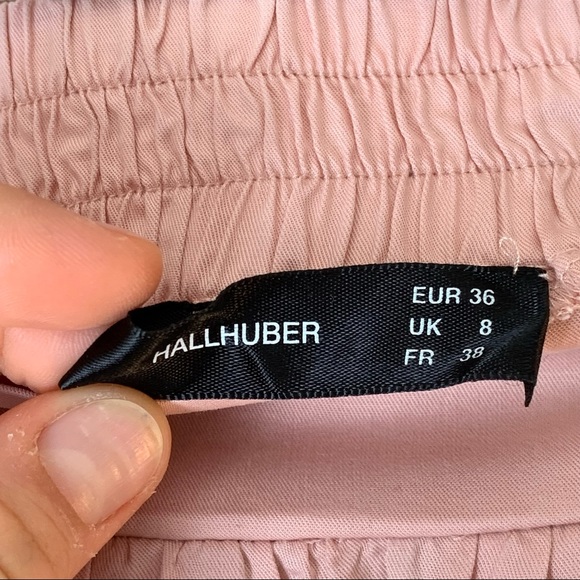 LAST CHANCE HALLHUBER midi skirt pink with pockets - Picture 5 of 9